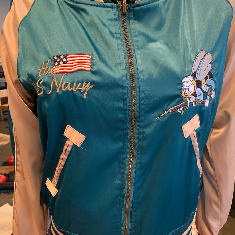 Reversible Satin Baseball Style Jacket. - image 4